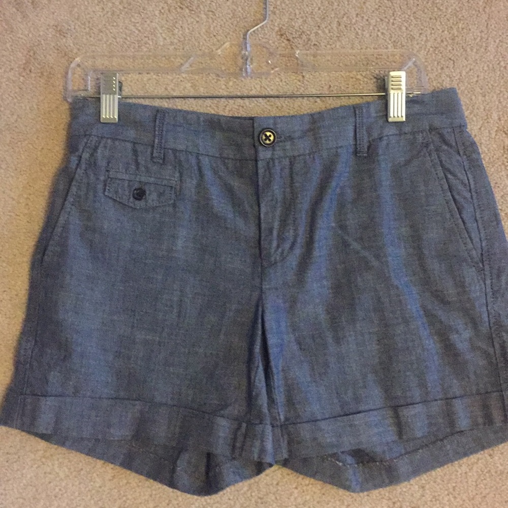 5” long twill shorts